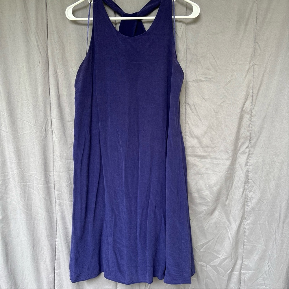 Silk Cynthia Rowley Blue Halter Sundress for Night Out